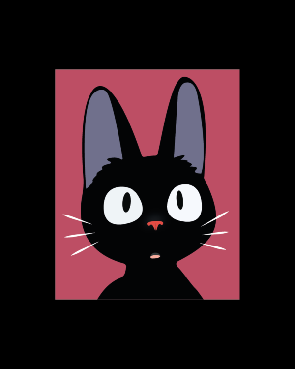 Camiseta de Kiki Entregas a Domicilio Gato Jiji_Detalle