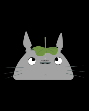 Camiseta de Mi Vecino Totoro Gris_Detalle