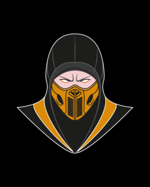 Camiseta de Mortal Kombat Scorpion_Detalle
