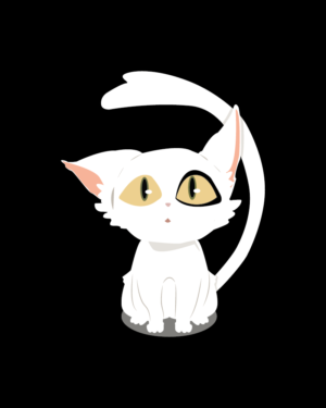 Camiseta de Suzume Gato Blanco Daijin_Detalle