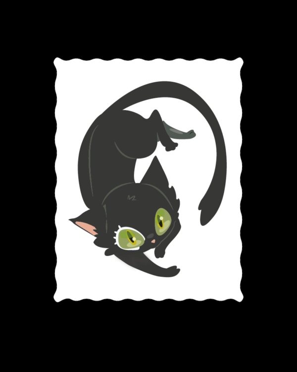 Camiseta de Suzume Gato Negro Sadaijin_Detalle